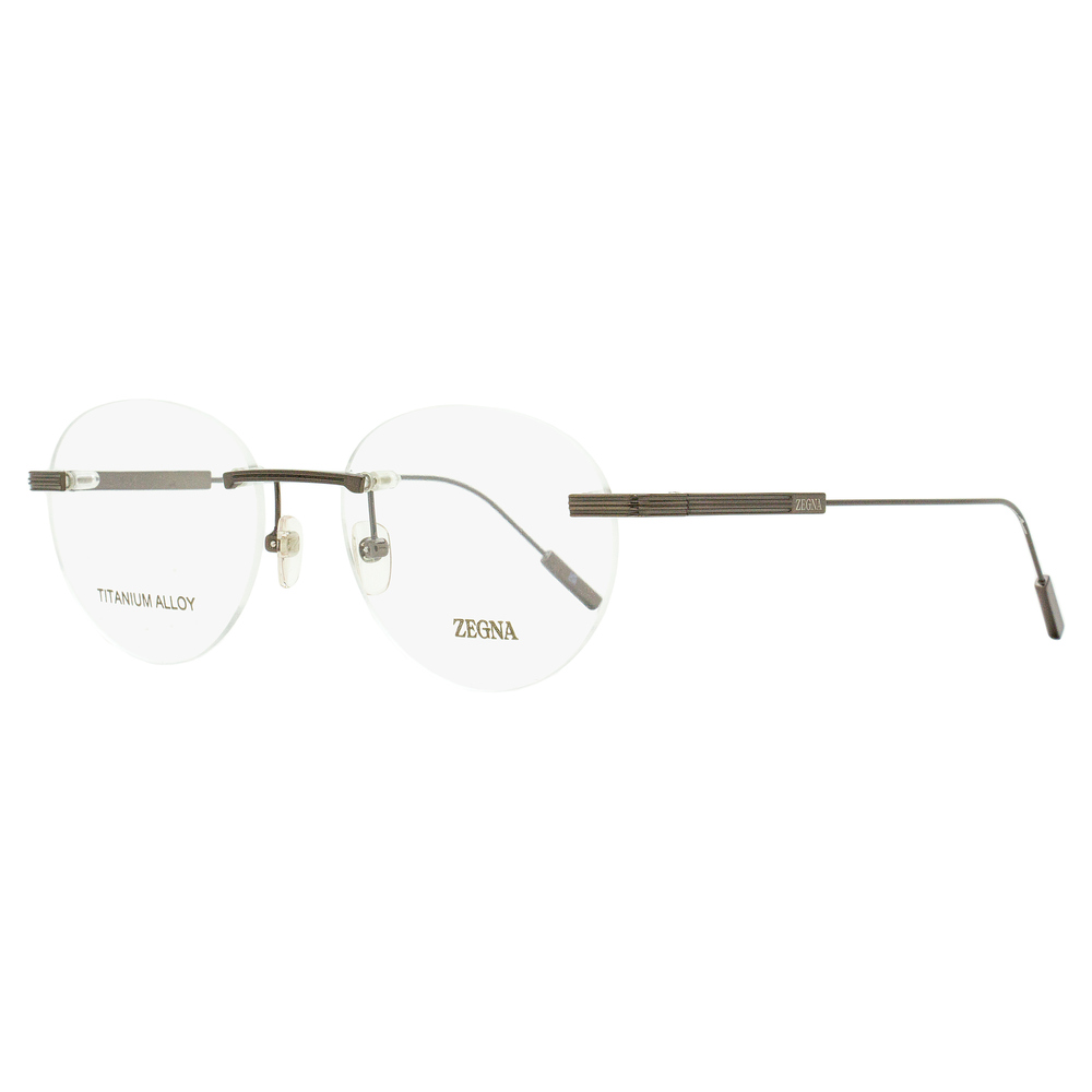 Zegna Rimless Titanium Eyeglasses EZ5263-H 008 Gunmetal 53mm